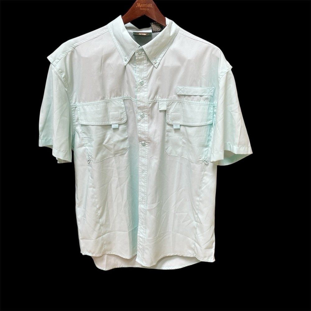 Stillwater Supply Co Men's Green Hunting Fishing Camping Vented Shirt Medium
